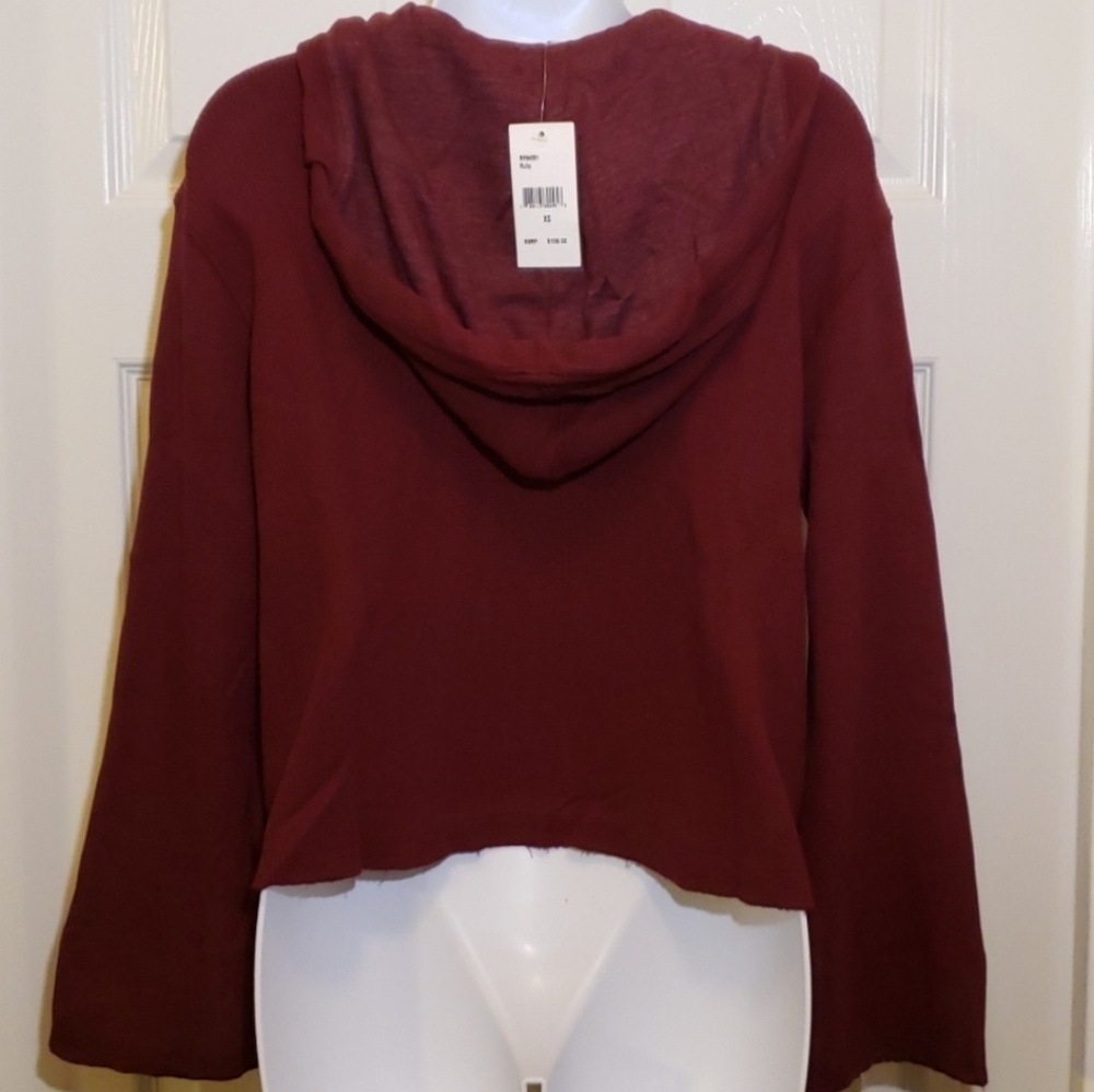 **FINAL SALE** Splendid Waffle Knit Crop Hoodie - Picture 6 of 8